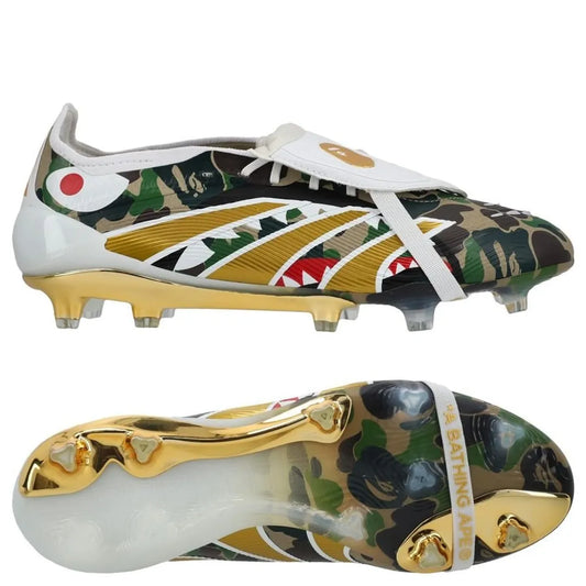 ADIDAS PREDATOR ELITE FOLD-OVER TONGUE FG BAPE - MULTICOLOR/GOLD METALLIC/FOOTWEAR WHITE LIMITED EDITION
